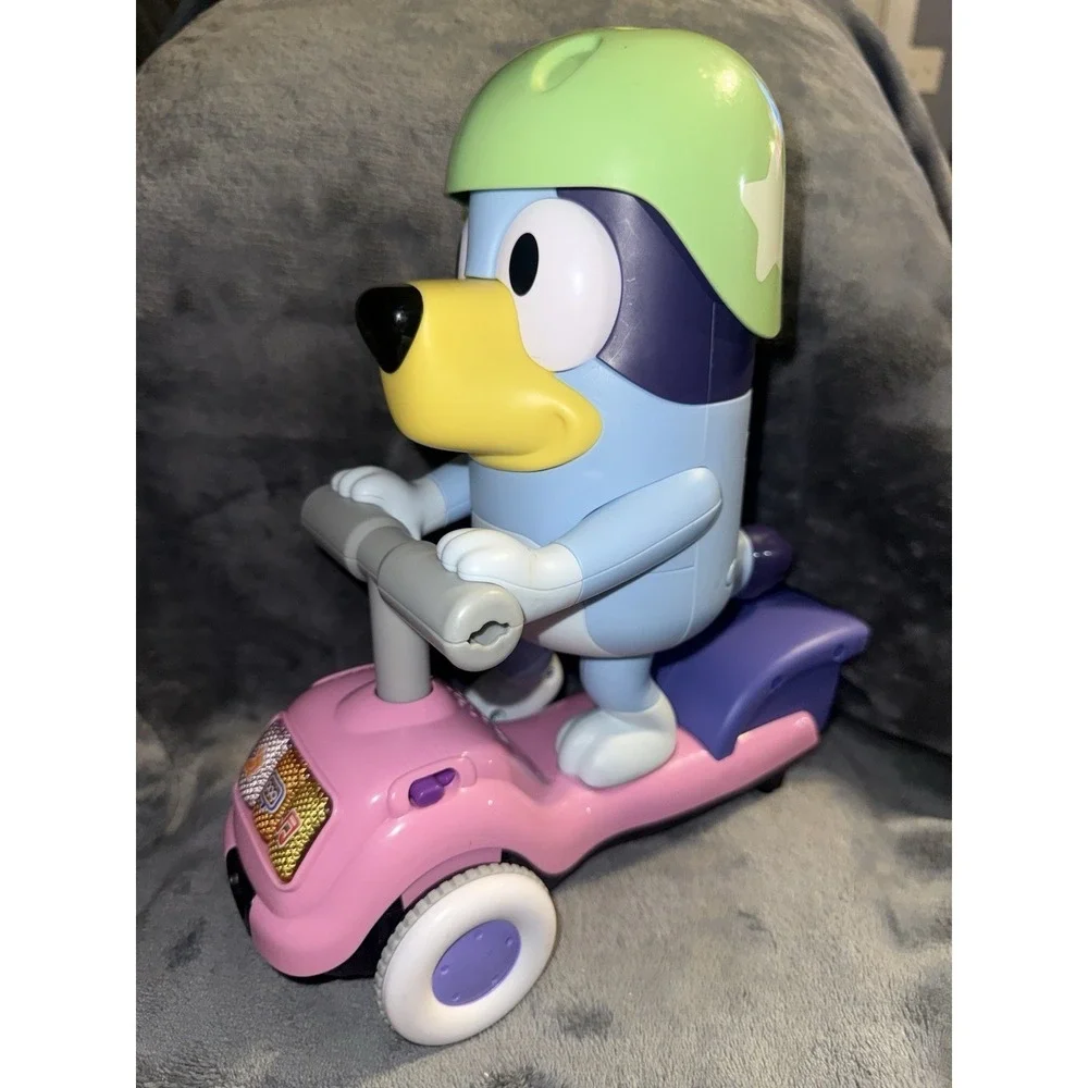 Disney VTech Bluey Scooter Time Bluey Tested And Works Great